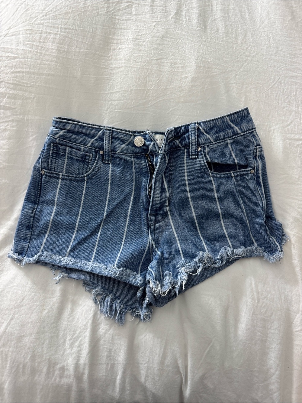 Striped High Rise Festival Shorts